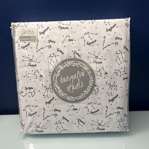 NWT Zodiac Signs Queen Sheet Set